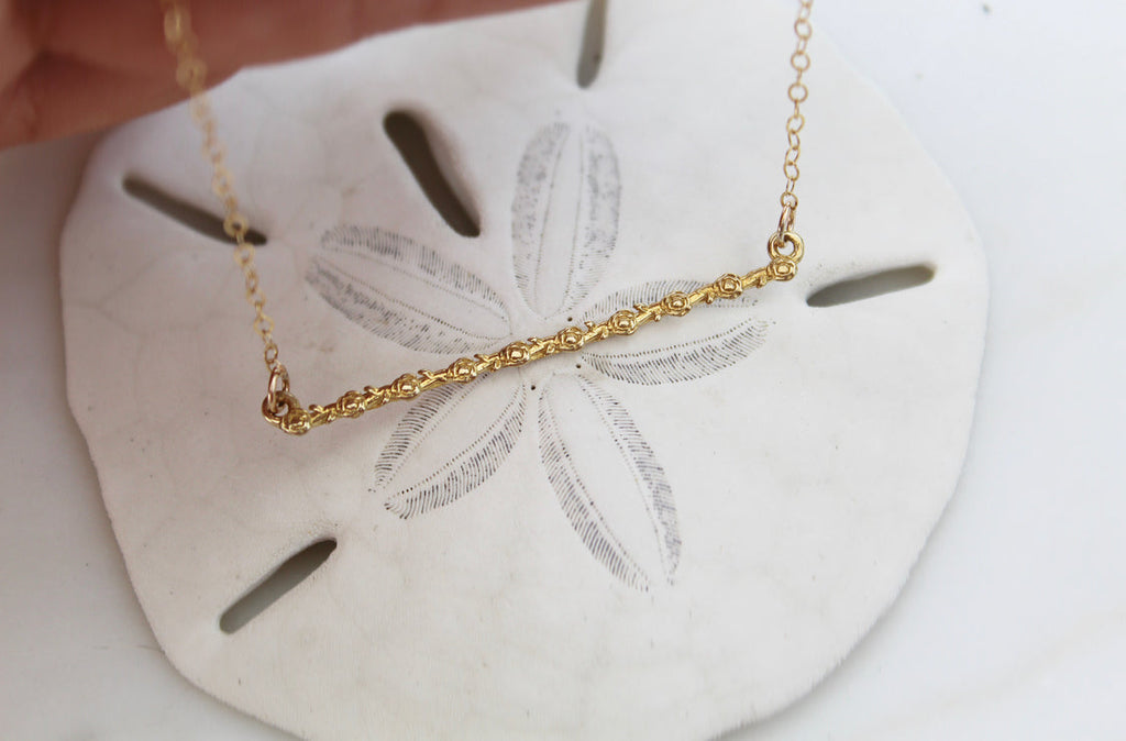 Rose Bar Necklace