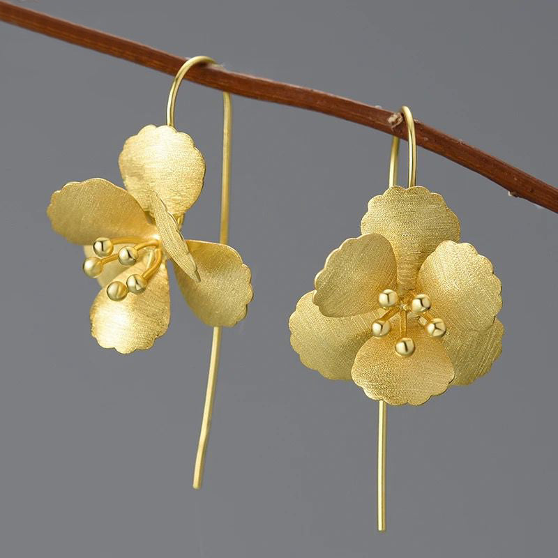 Pansies Earrings