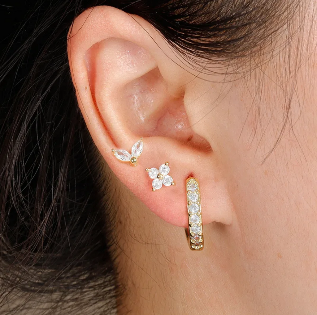 Diamond Earring Set of 3