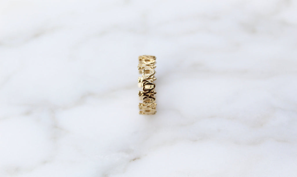 Maria Auspice Ring in Gold Vermeil