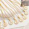 Stainless Steel Initial Pendant Necklace