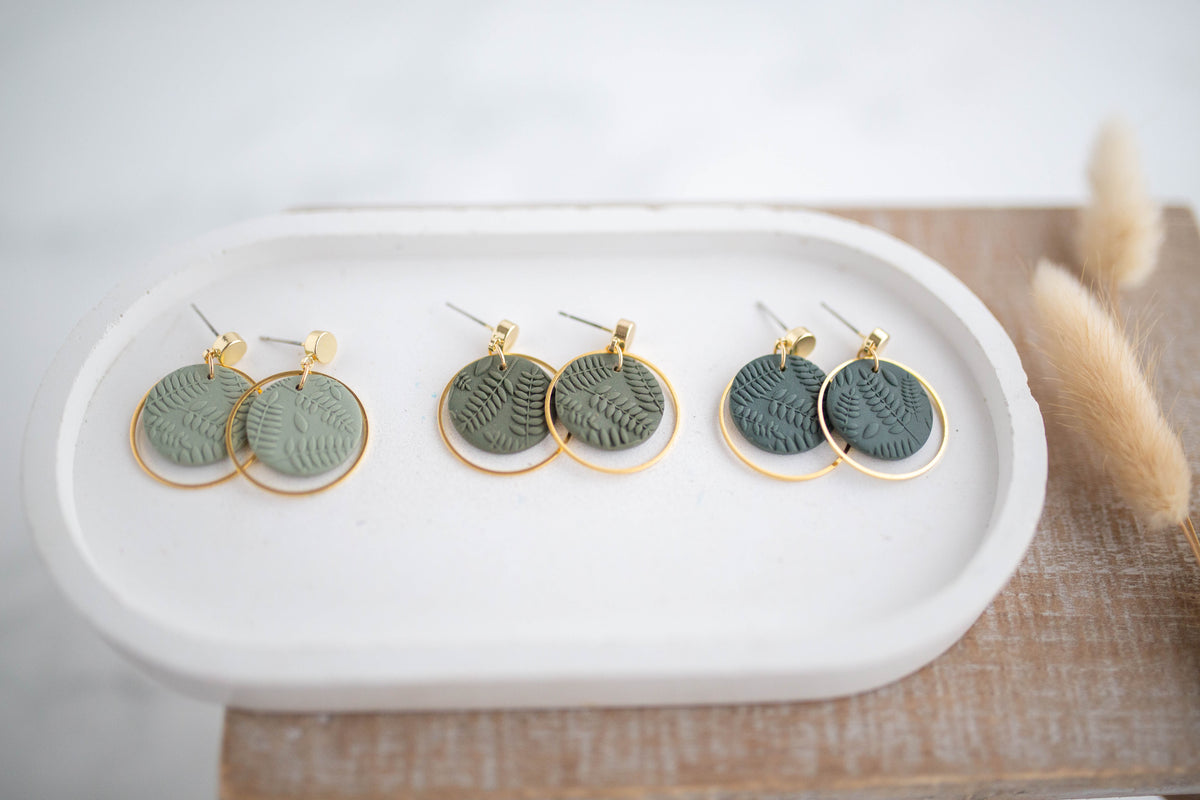 Clay Earrings | Dainty Botanica Dangles | Botanica Collection
