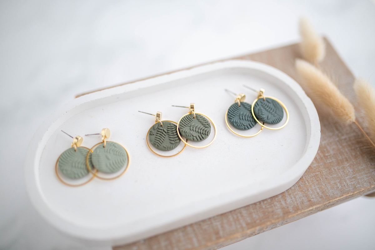 Clay Earrings | Dainty Botanica Dangles | Botanica Collection