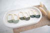 Clay Earrings | Arch Dangles | Botanica Collection