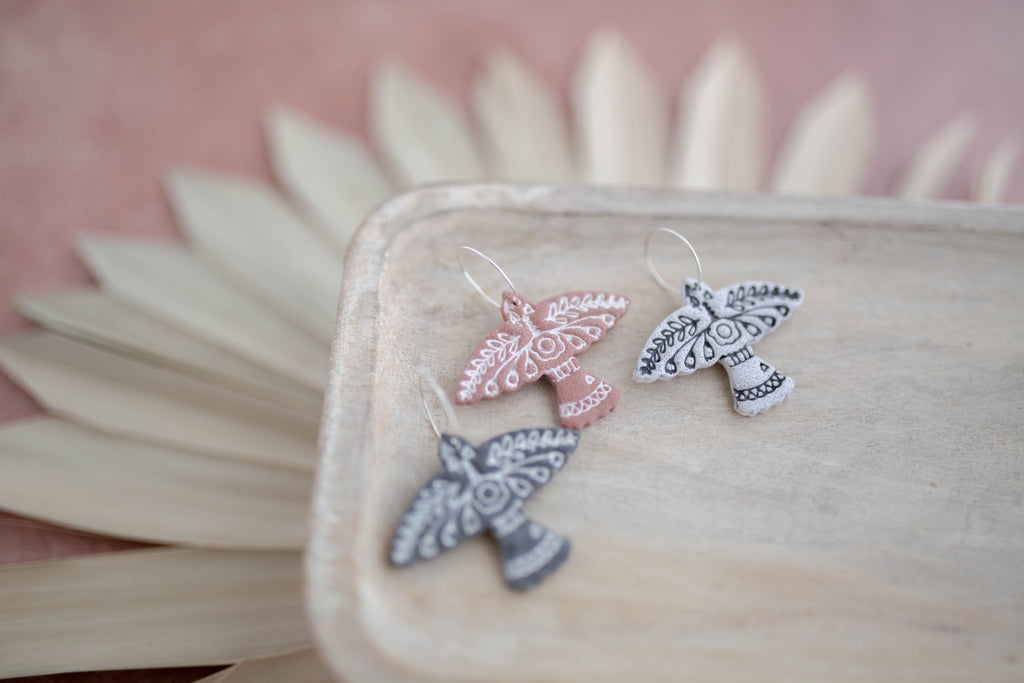 Clay Earrings | Wren Hoops | Desert Collection