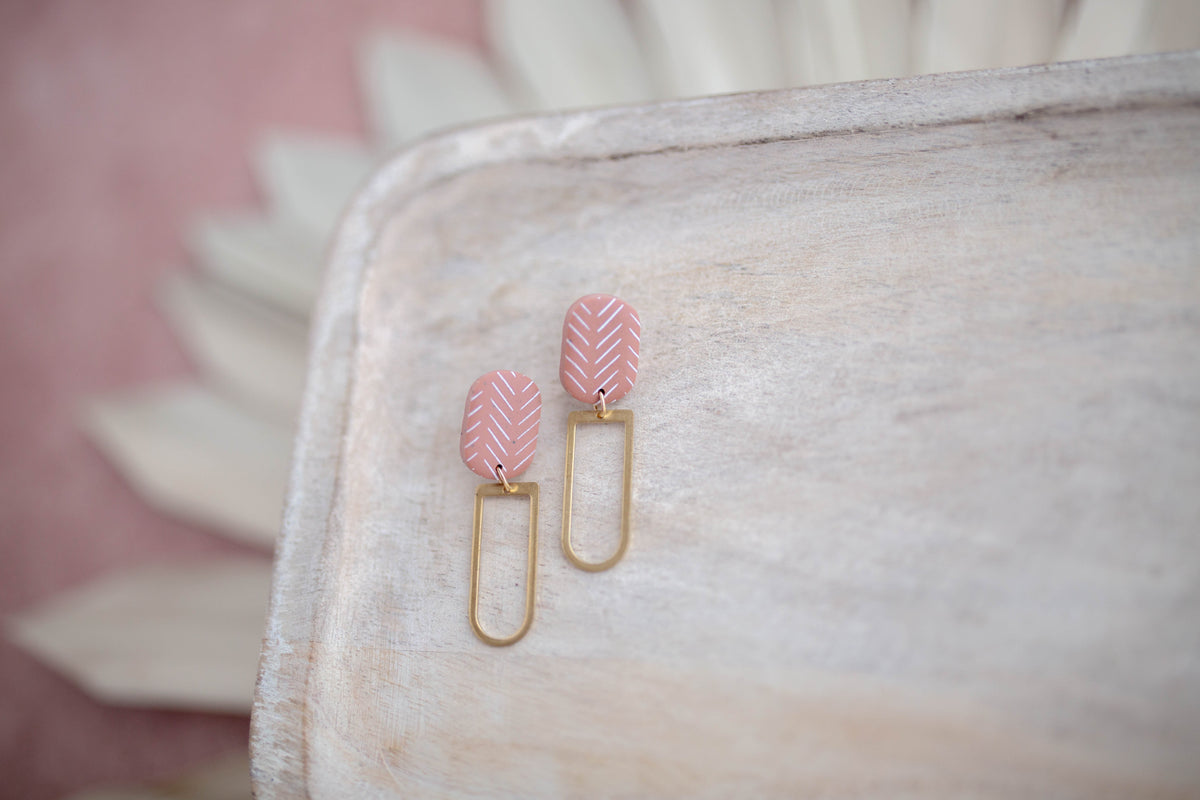 Clay Earrings | Simple Desert Dangles | Desert Collection