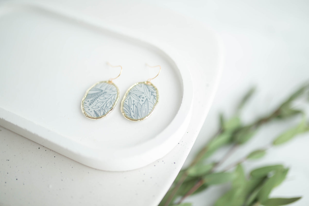 Clay Earrings | Flora Windows | Earth+Sky Collection