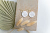 Clay earring | Cream Sand Dollars | Beach Collection