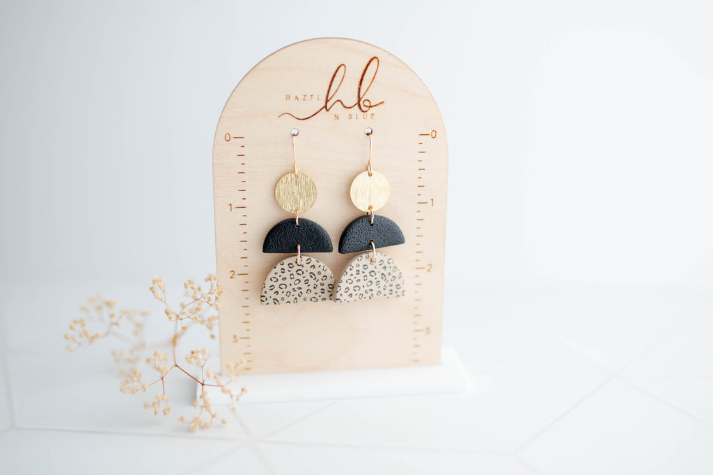 Clay earring | Wild Tiered Dangles | Wild Collection
