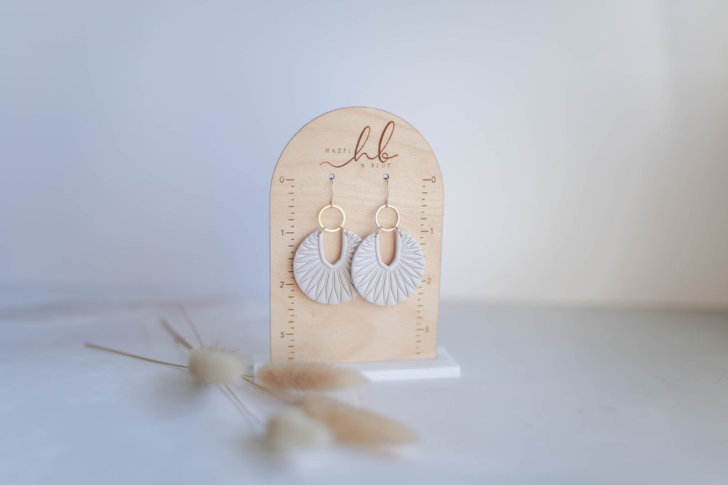 Clay Earrings | Art Deco Dangles | Autumn Vibes Collection