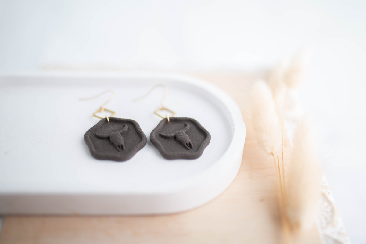 Clay Earrings | Stampede Dangles | Cozy Cowgirl Collection