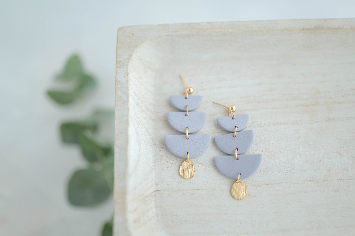Clay earring | Tiered Dangles | Garden Collection