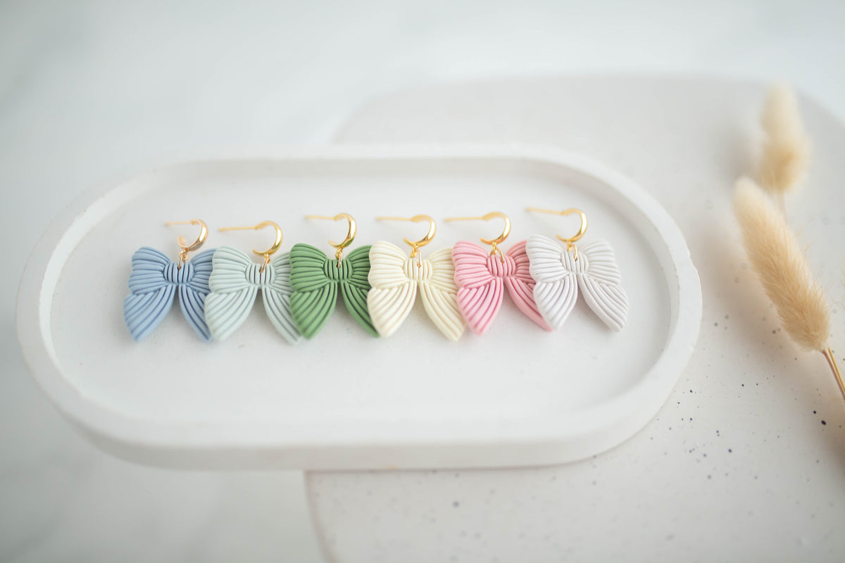 Clay Earrings | Happy Bows | Happy Collection