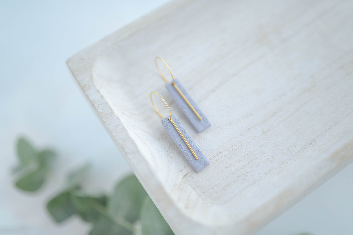 Clay earring | Flower Garden Hoops | Garden Collection