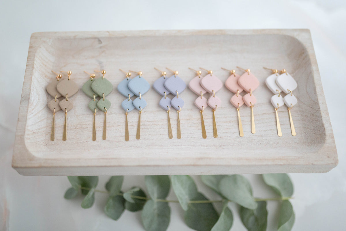 Clay earring | Drop Dangles | Garden Collection