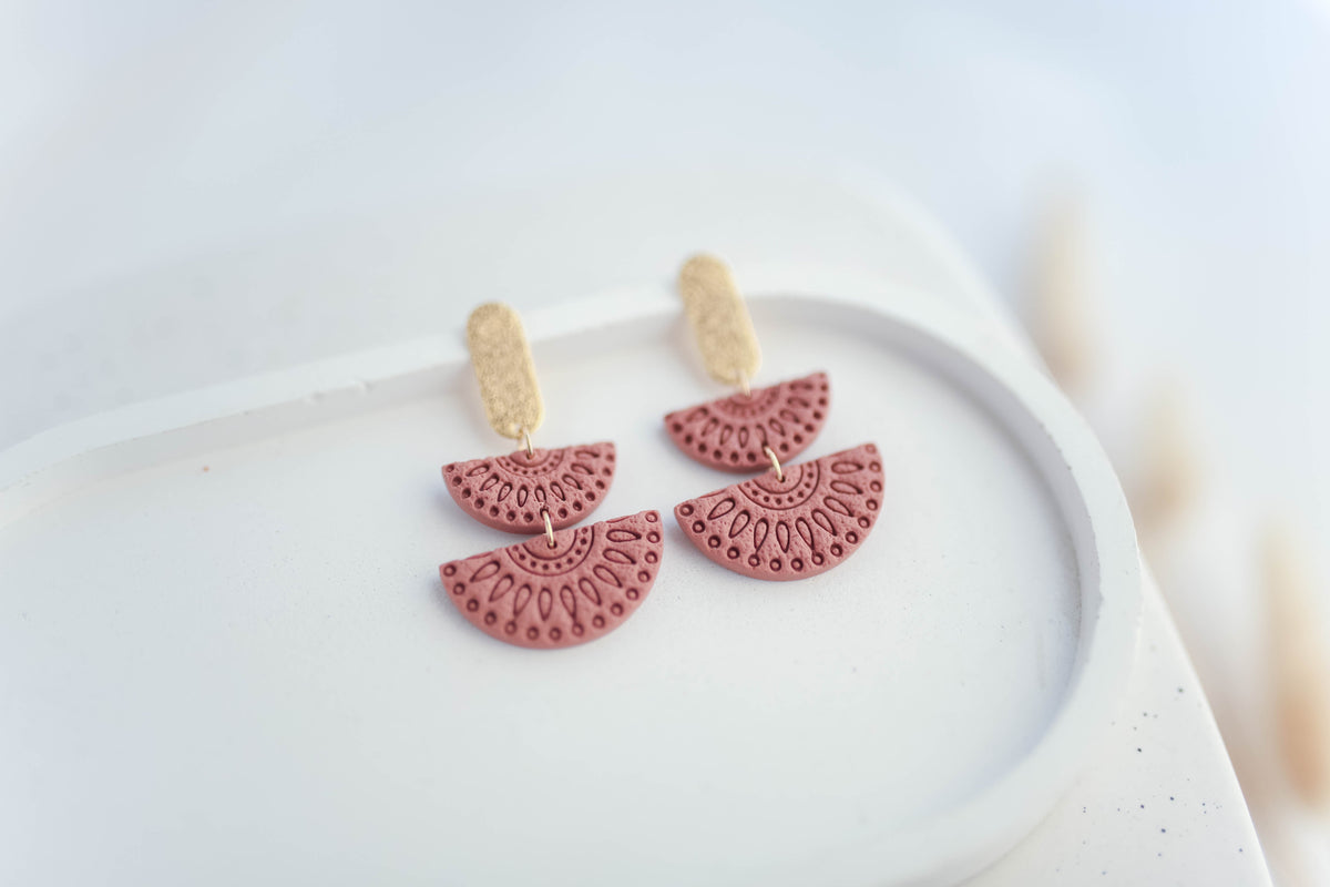 Clay Earrings | Boho Dangles | Autumn Vibes Collection