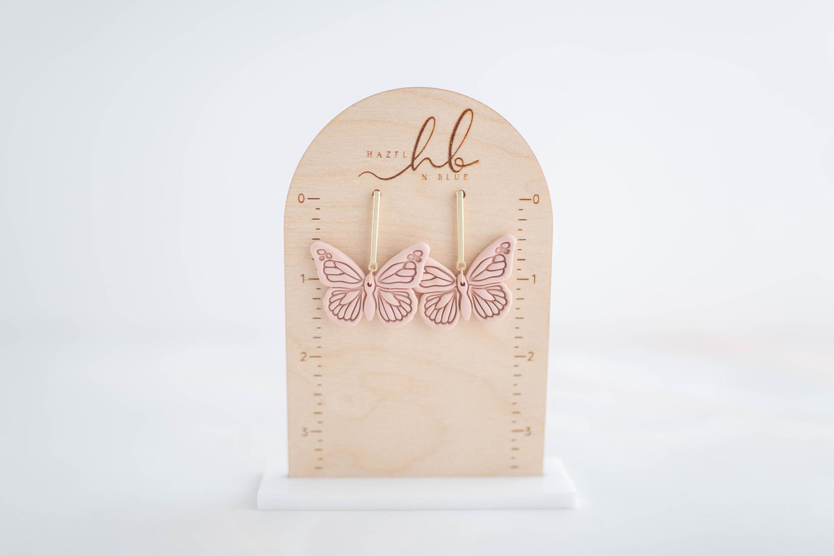 Clay earring | Butterfly Dangles | Garden Collection