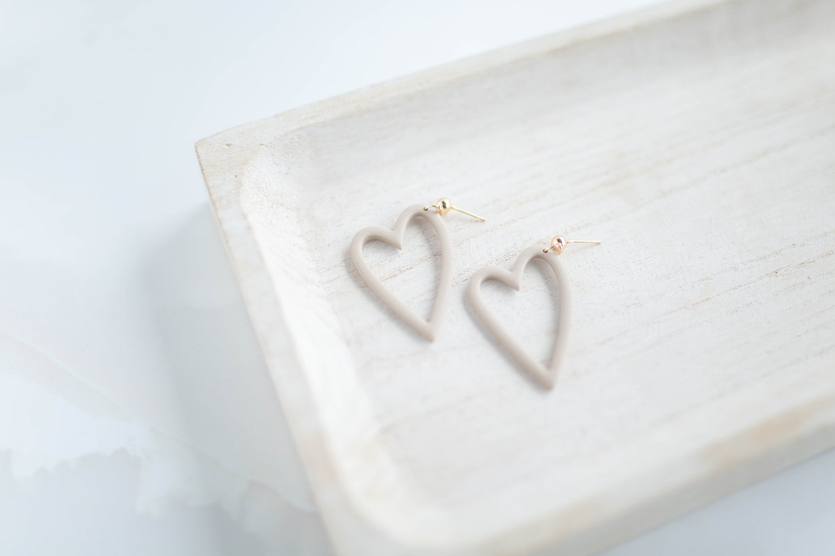 Clay Earrings | Heart Dangles | Lover Era Collection