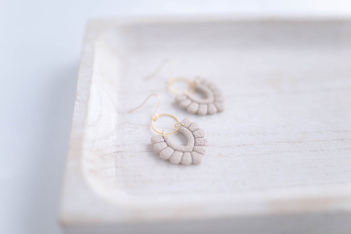 Clay Earrings | Scallop Dangles | Lover Era Collection
