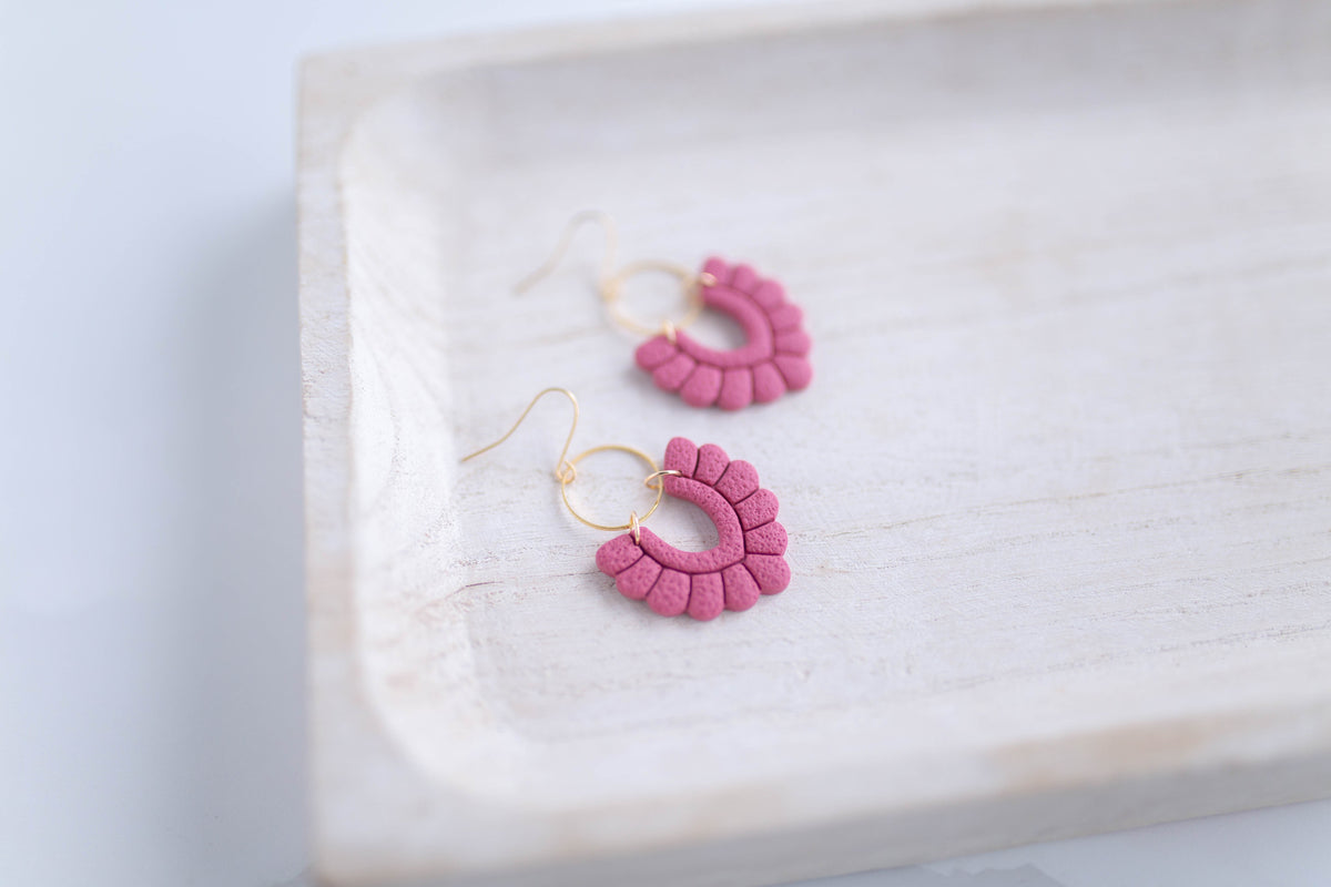 Clay Earrings | Scallop Dangles | Lover Era Collection