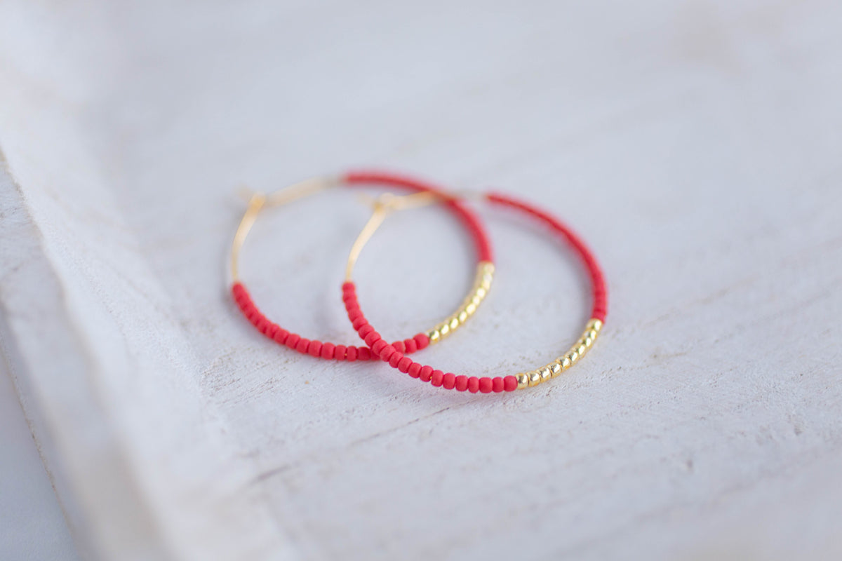 Beaded Earrings | Lover Hoops | Lover Era Collection