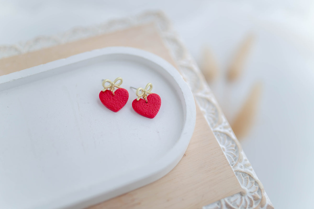 Clay Earrings | Mini Sweetheart Dangles | Sweetheart Collection