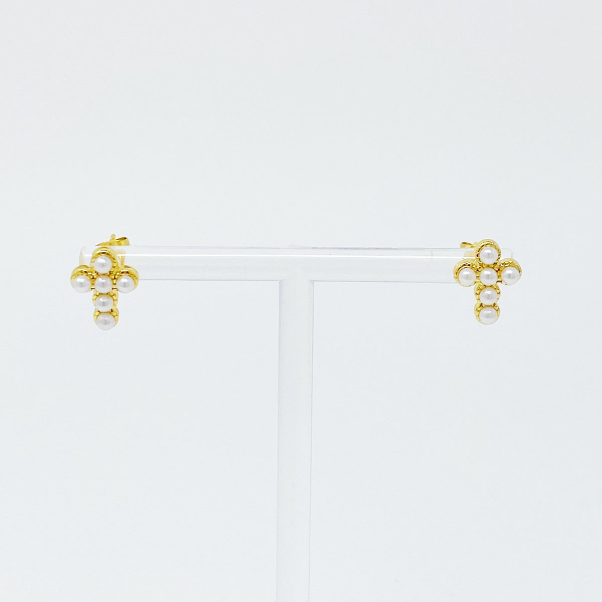 Dainty Cross Stud Earrings