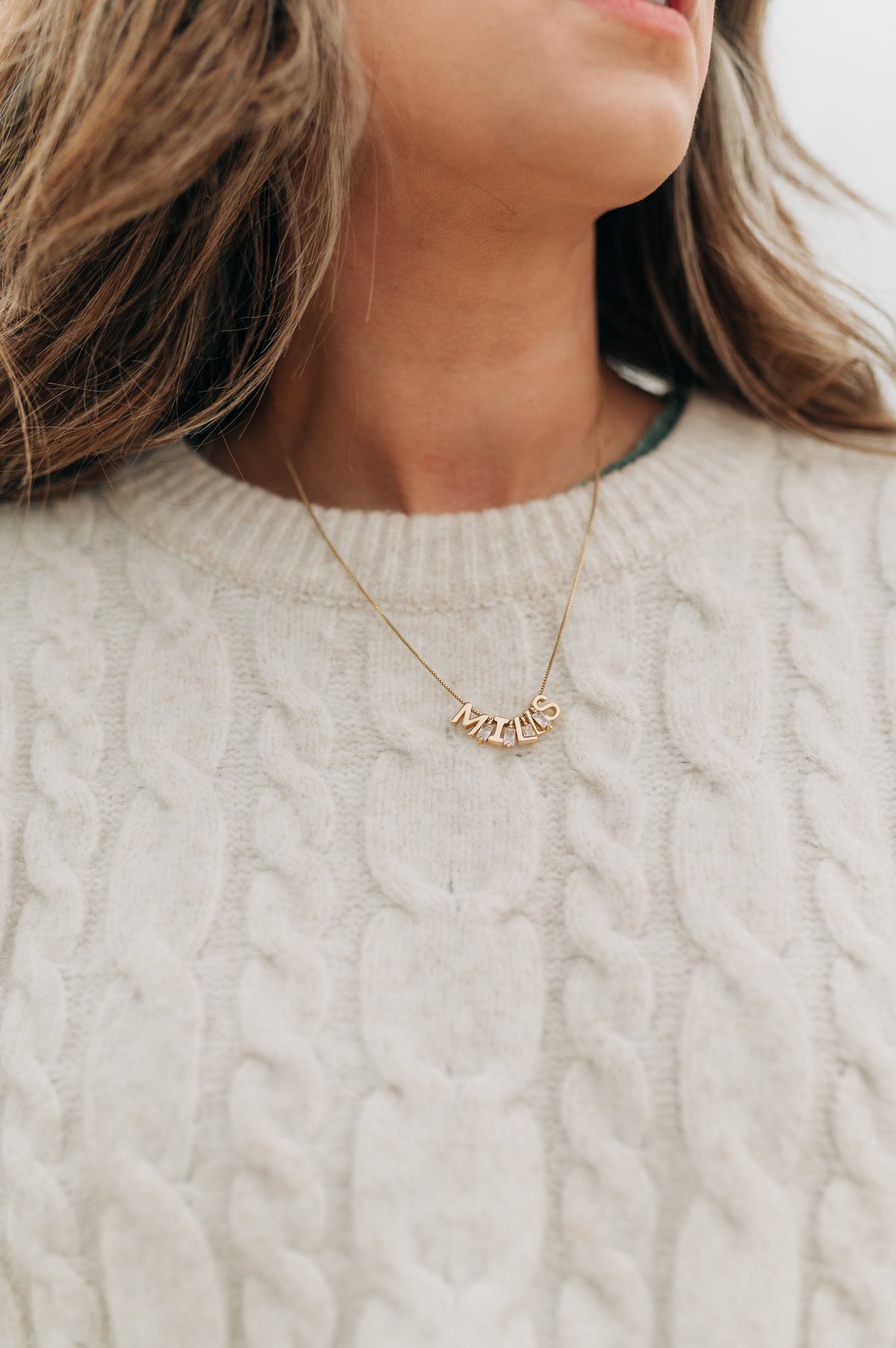 Charm Necklace Box Chain