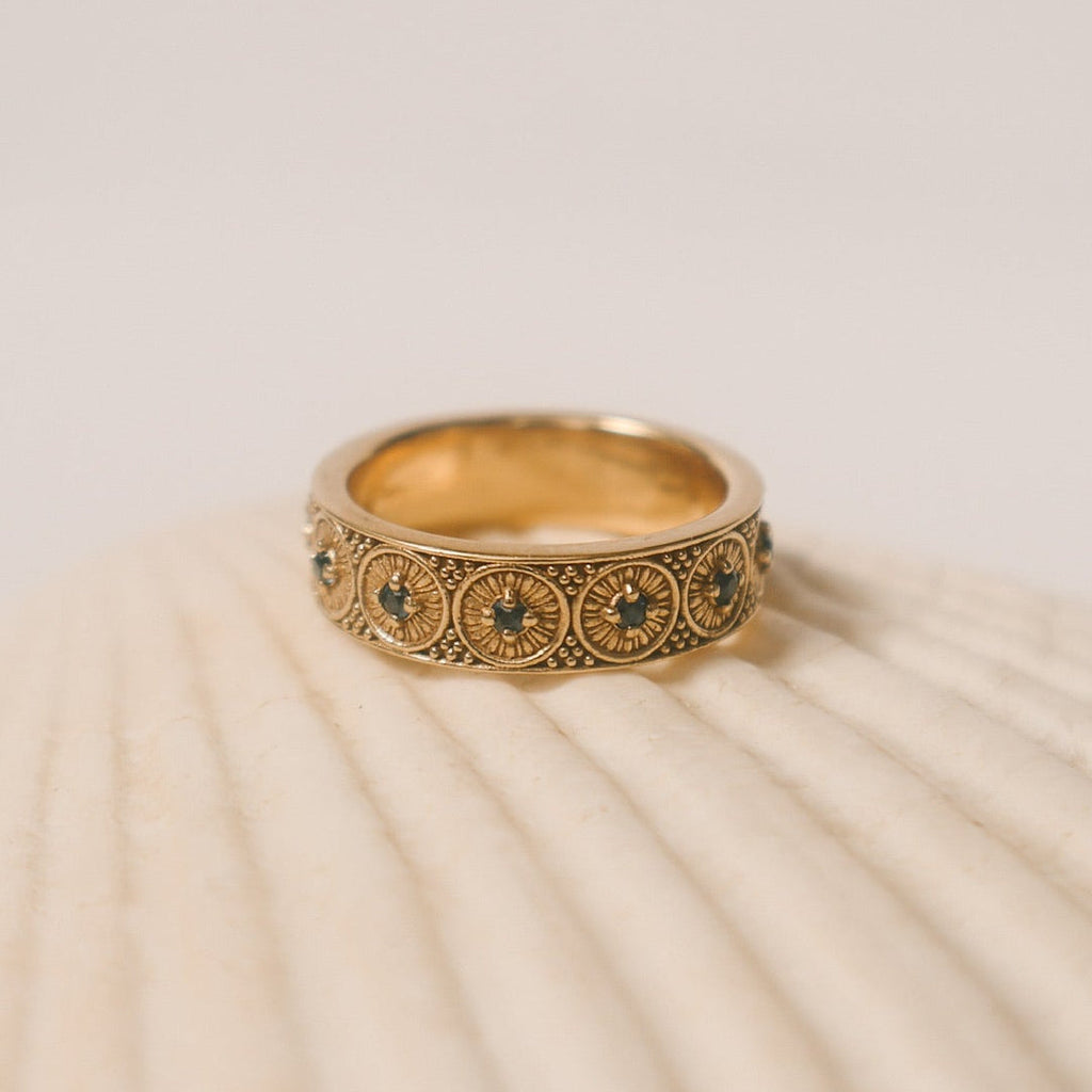 The Marielle Ring | 14k Gold & Sapphire