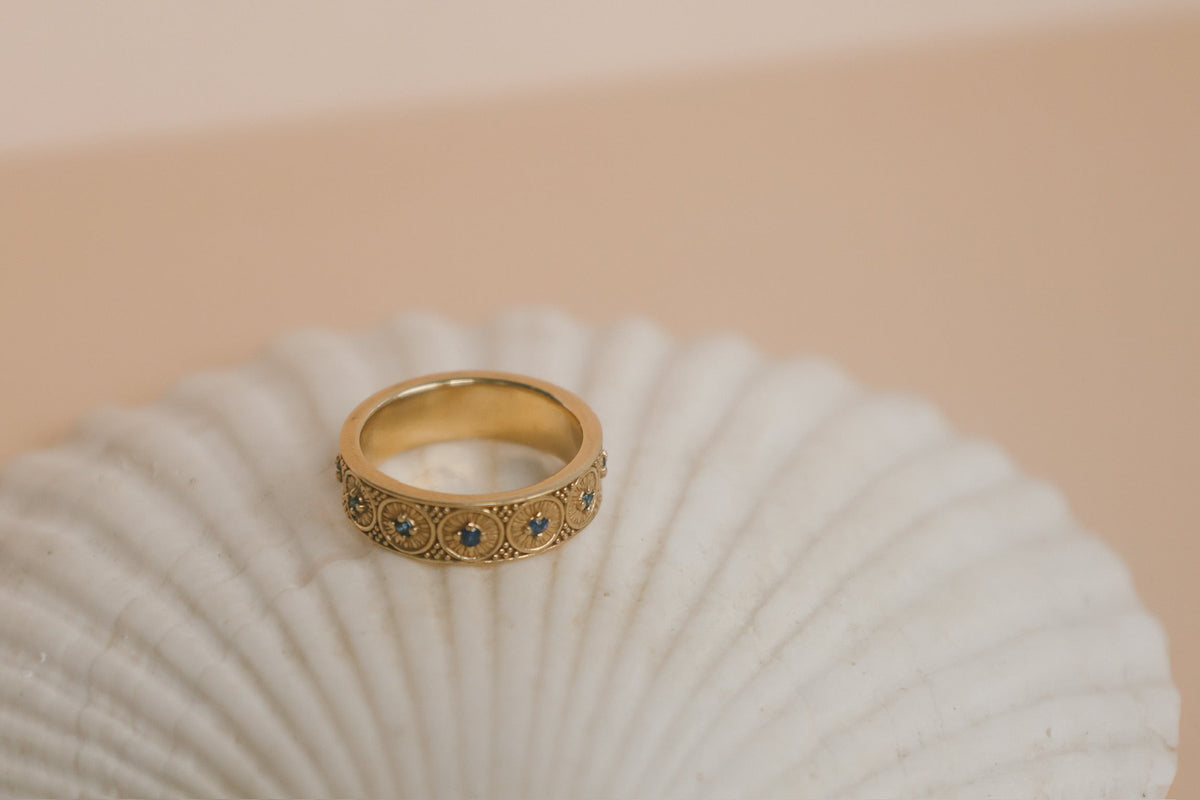 Marielle | Gold Vermeil & Sapphire