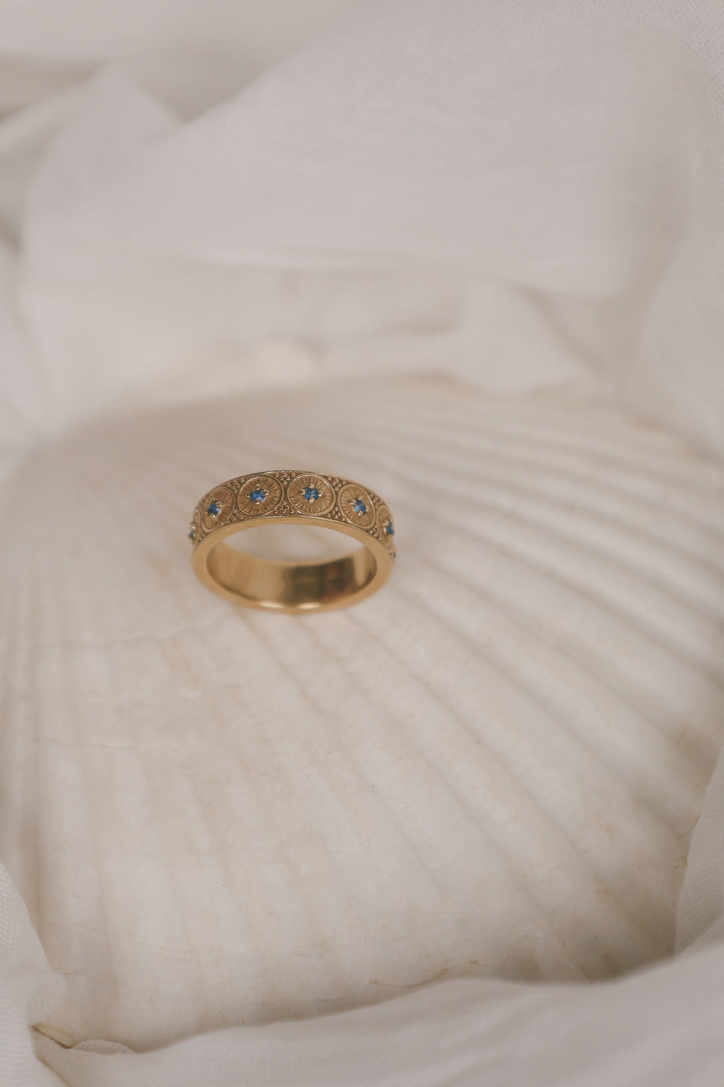 The Marielle Ring | 14k Gold & Sapphire