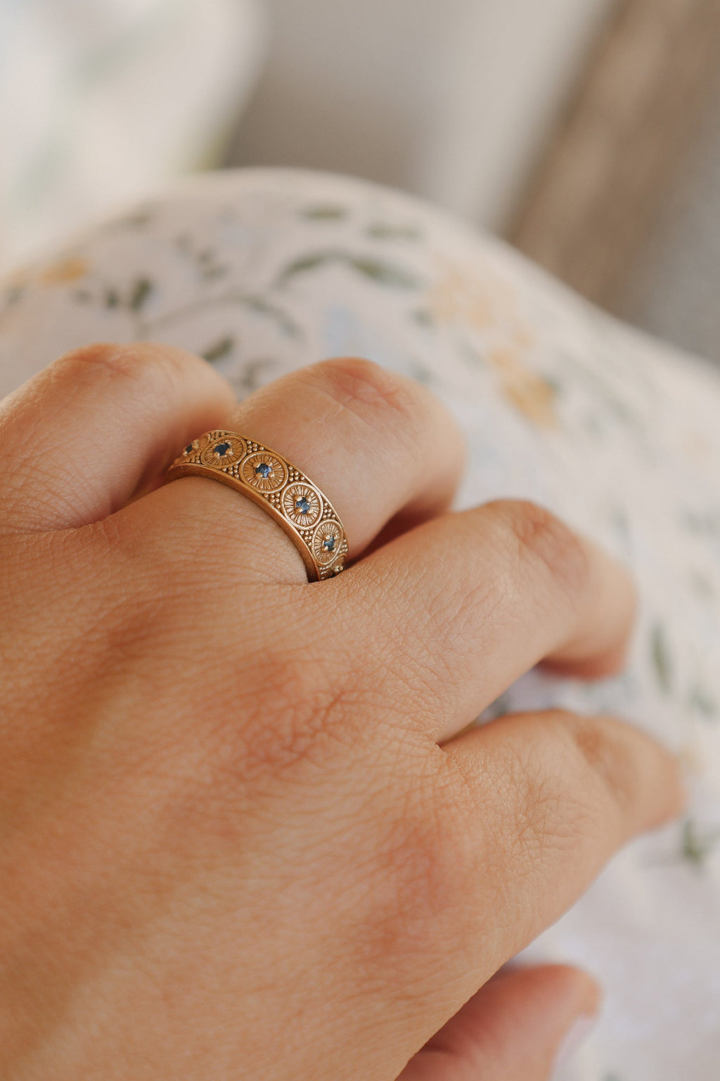 The Marielle Ring | 14k Gold & Sapphire