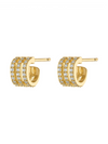 Aster Triple Curve Stud Earring