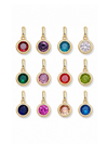 Bezel Birthstone Clip Charm