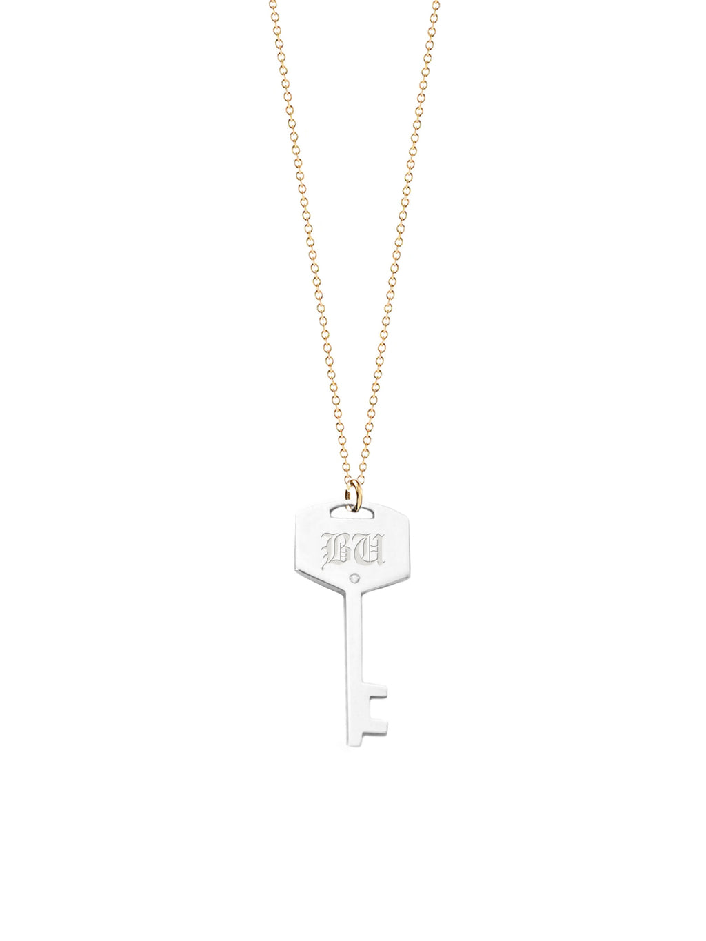 Personalized Key Diamond Necklace