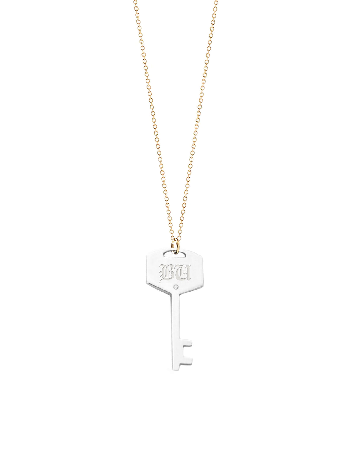 Personalized Key Diamond Necklace