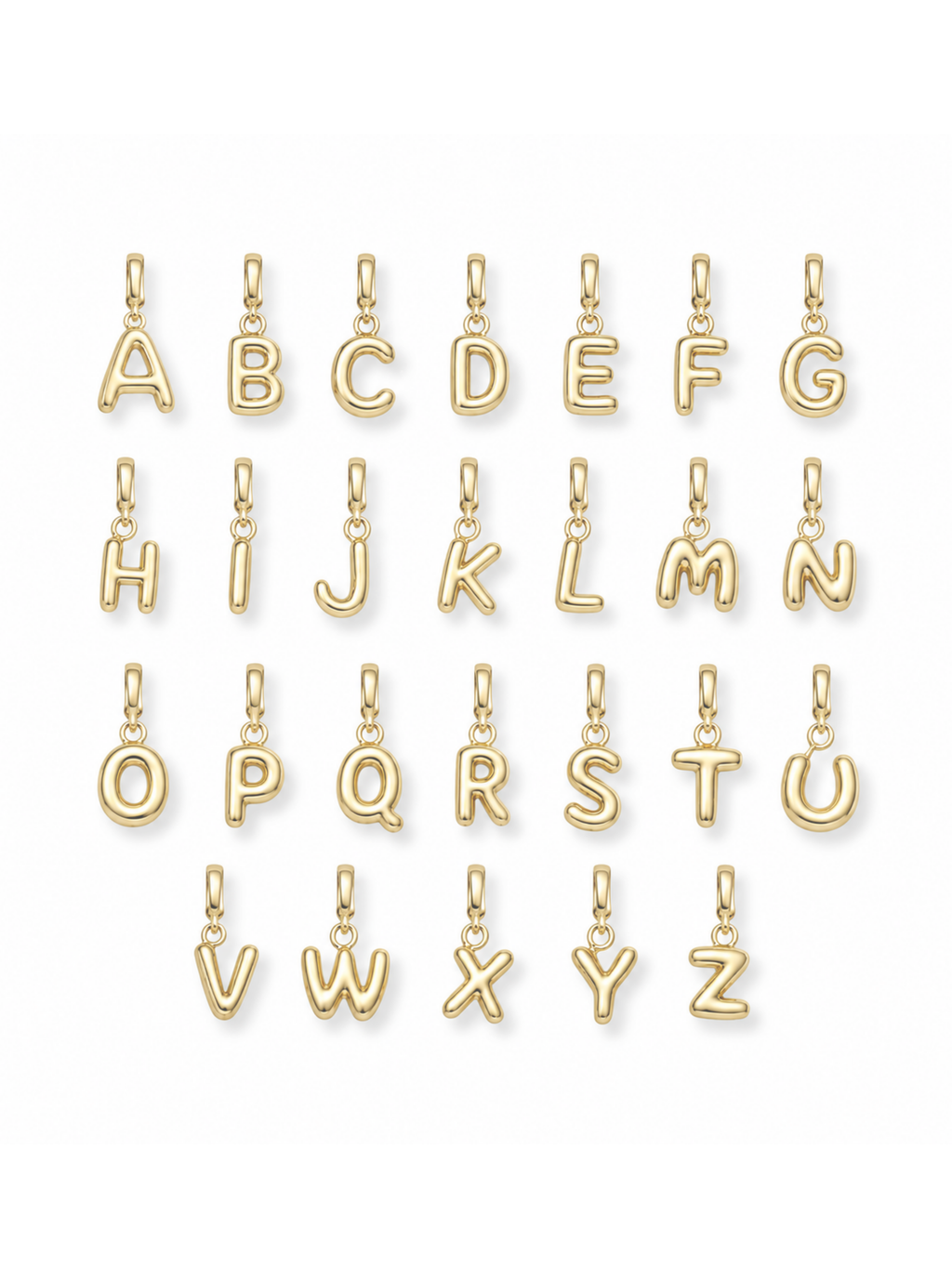 Bubble Initial Clip Charm