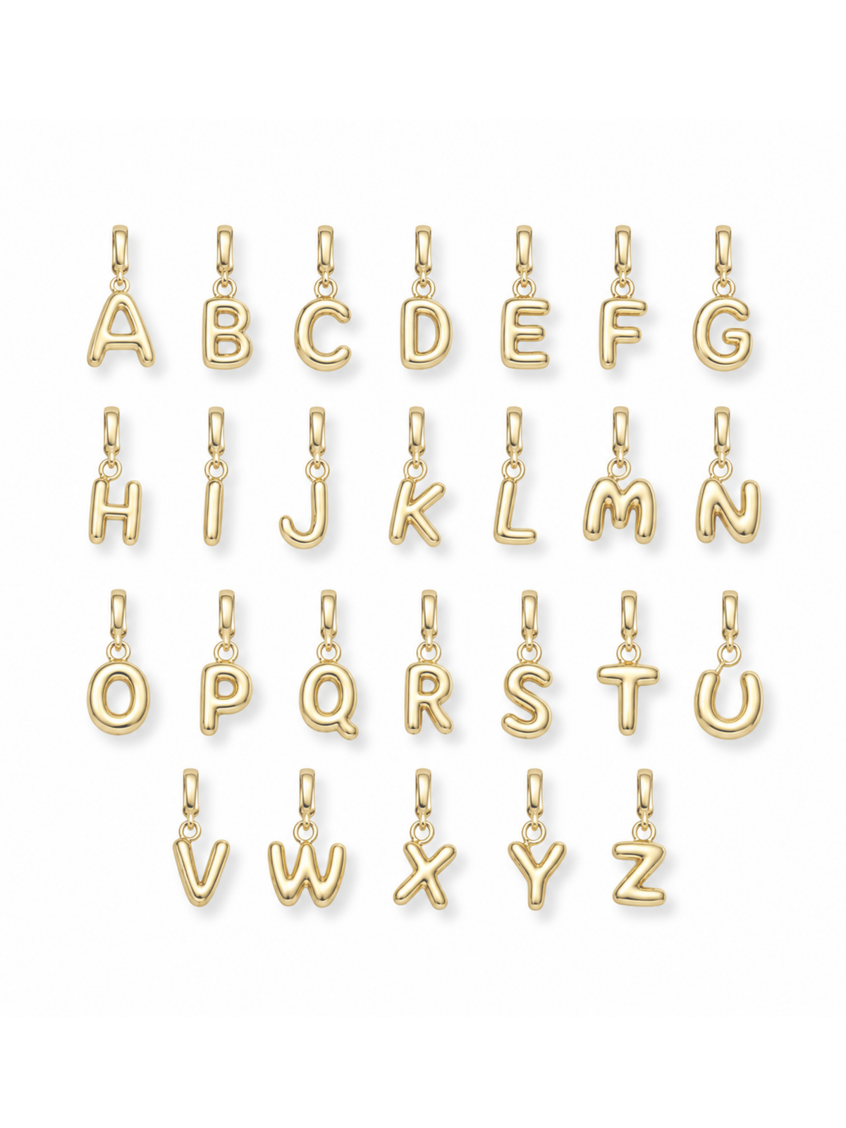 Bubble Initial Clip Charm