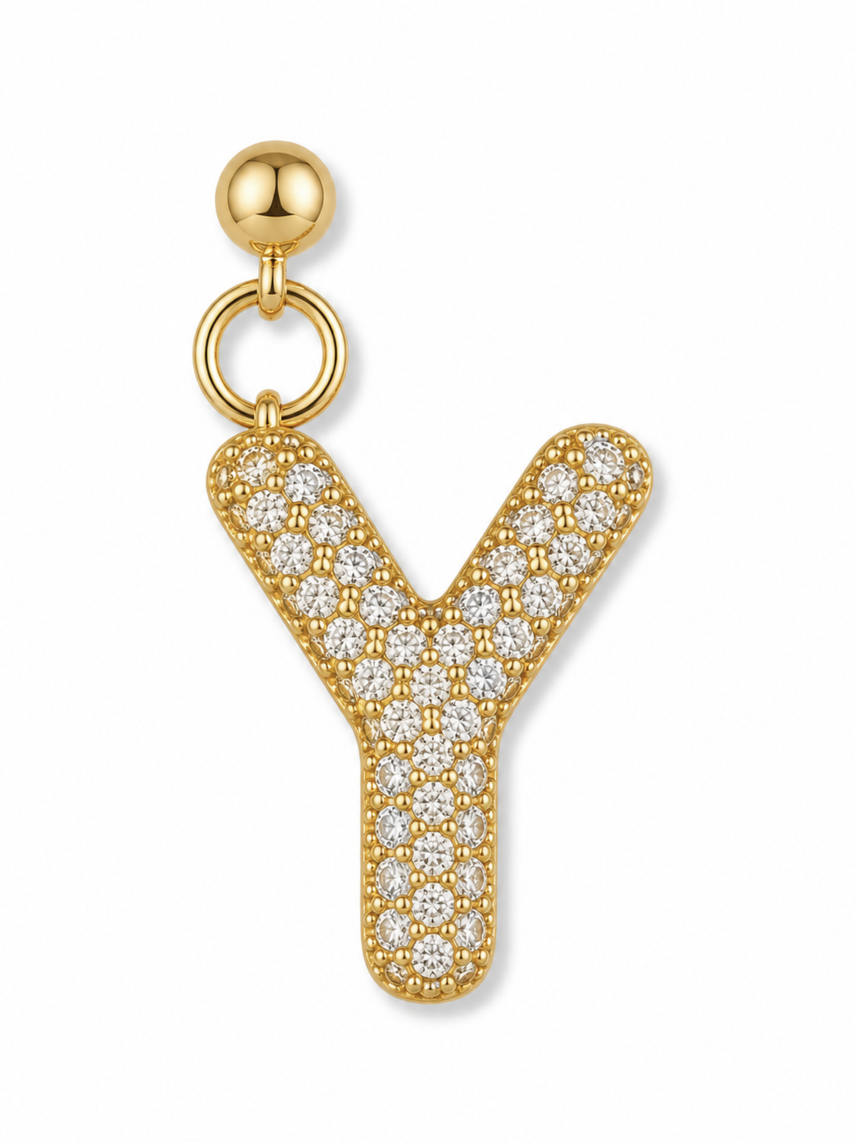 Bubble Letter Grip Charm