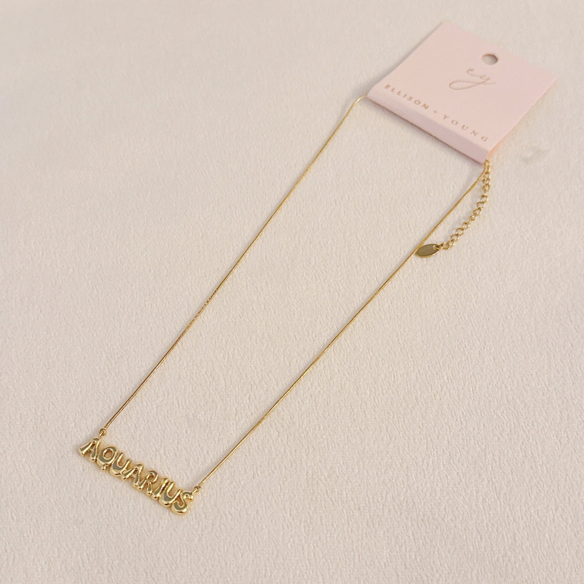 Balloon Letter Zodiac Necklace
