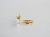 Birch Studs - Rutilated Quartz