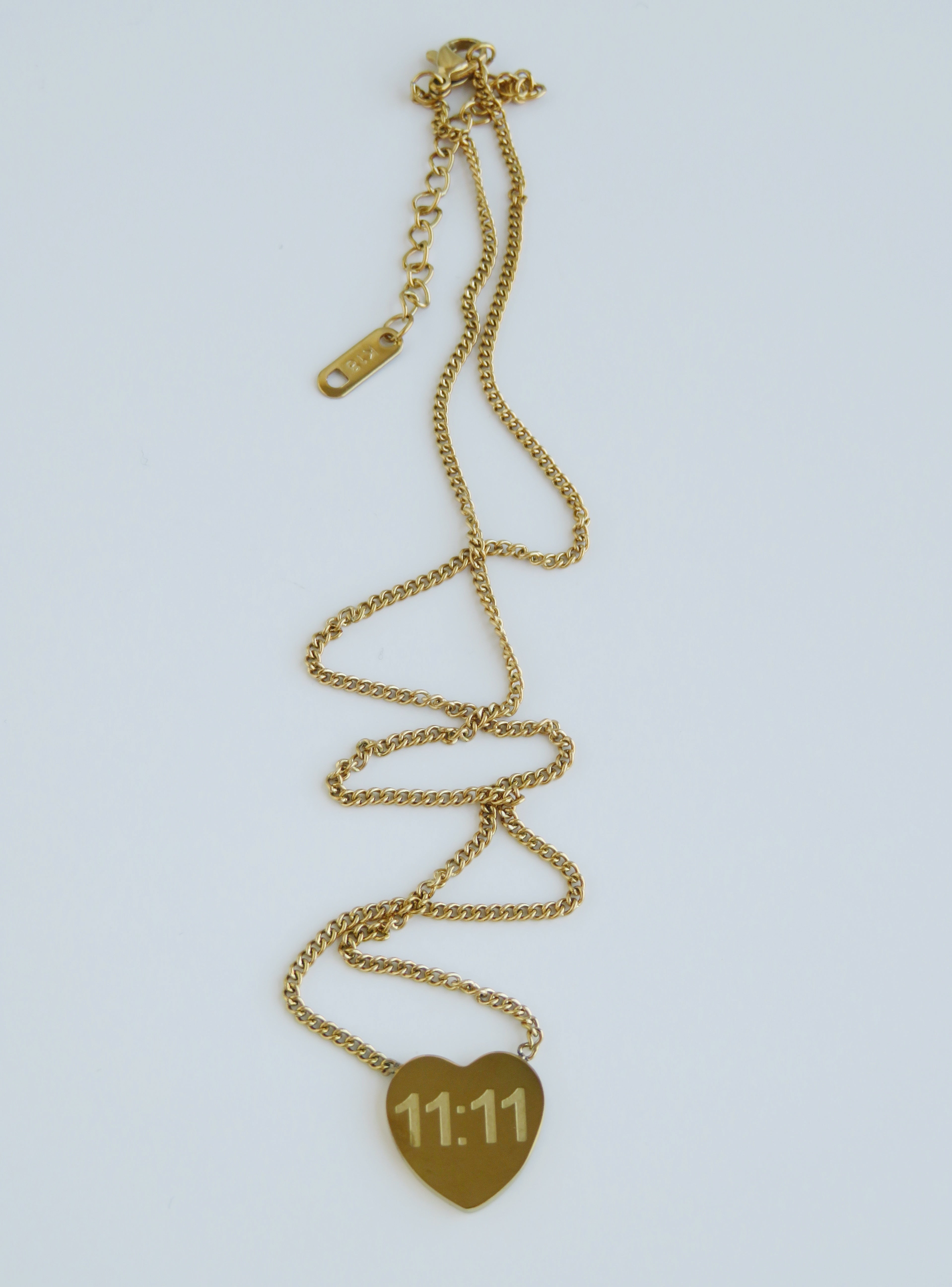 11:11 Heart Necklace
