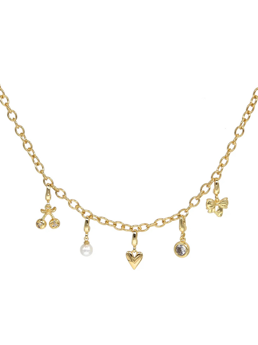 Charm Necklace Link Chain