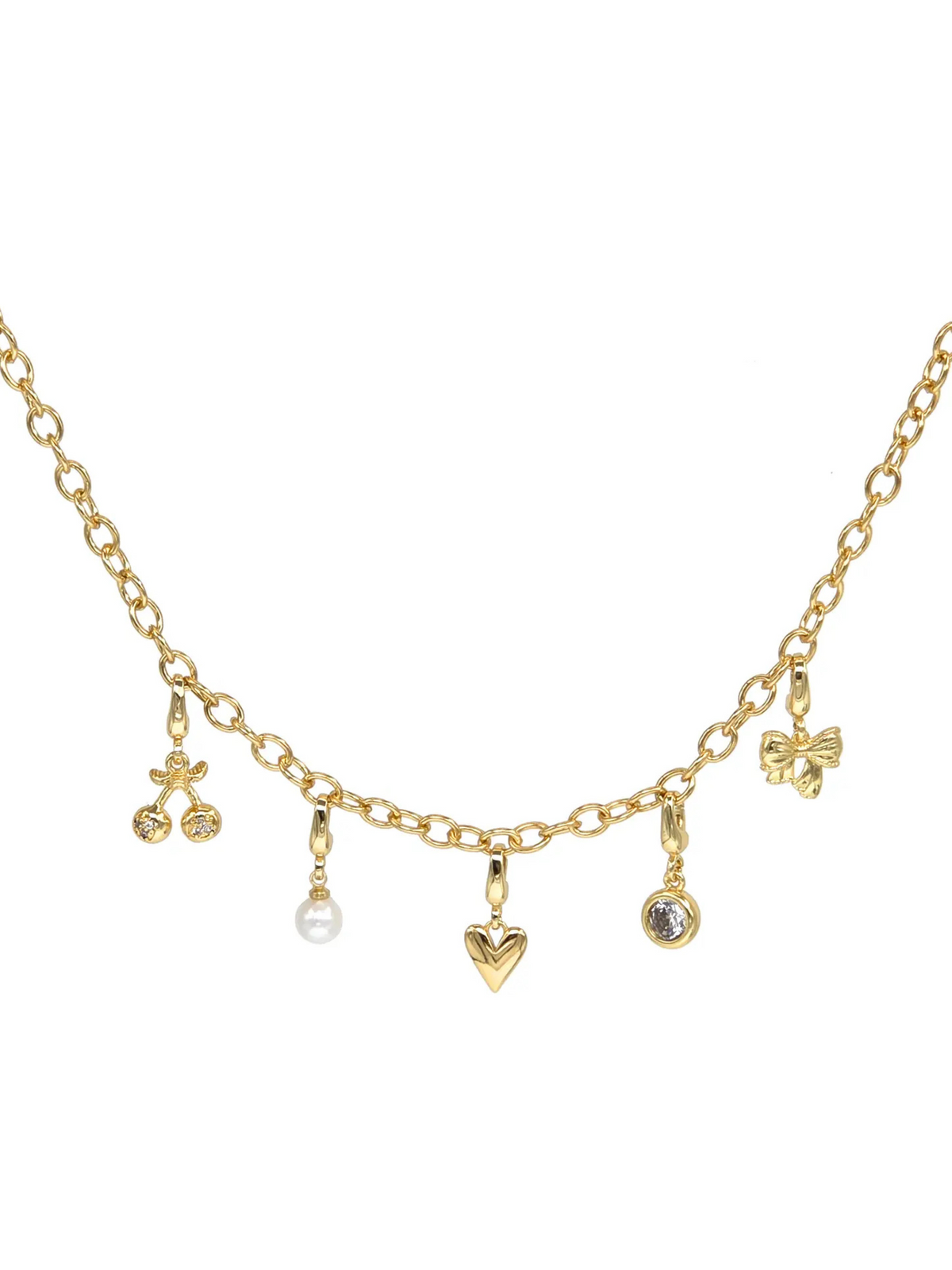 Charm Necklace Link Chain