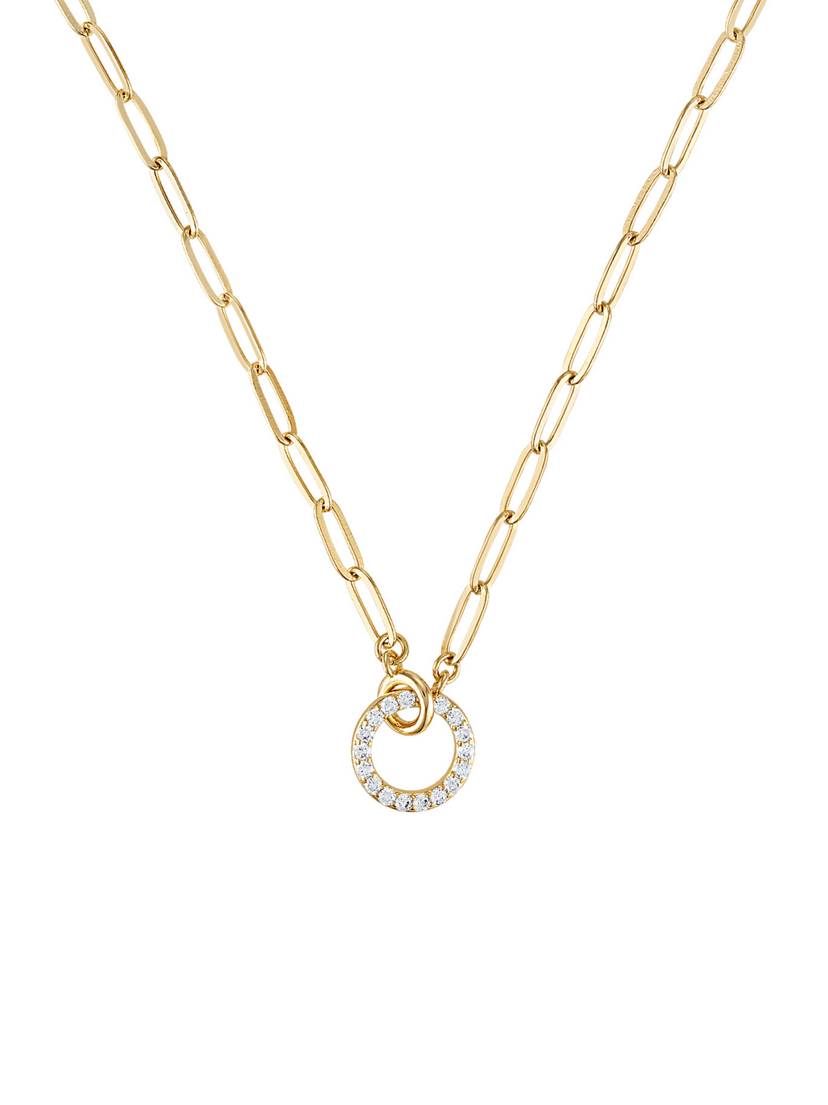 Cyrus Interlocking Circle Necklace