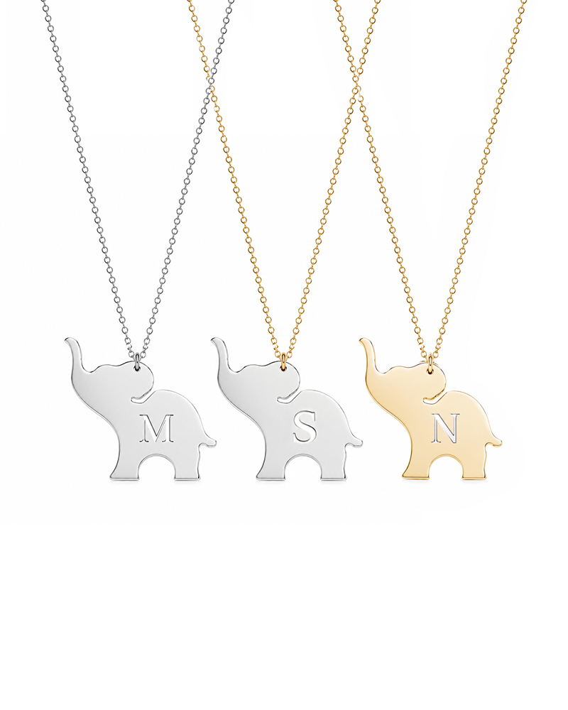 Good Luck Initial Charm Necklace