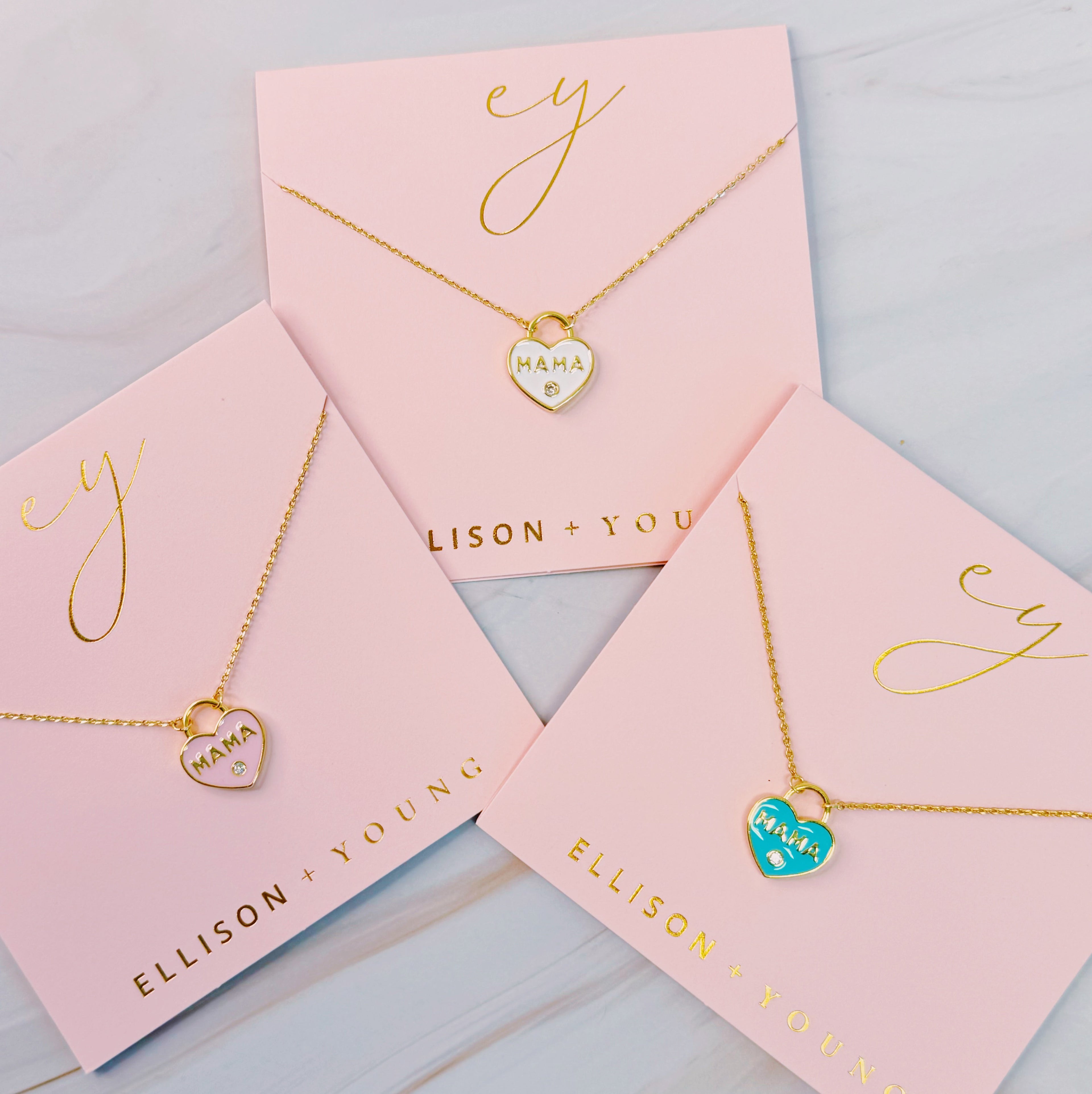 Pastel Locket Mama Necklace
