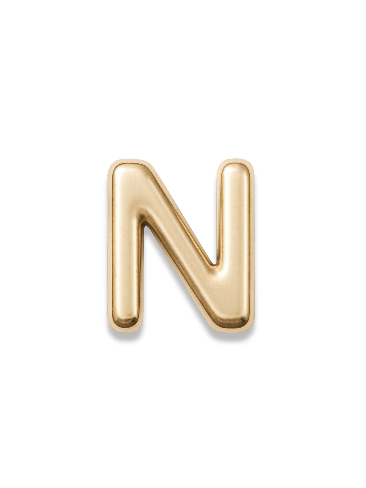 Gold Letter Slide Charms