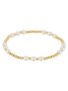 Graduating Pearl Stretch Bead Bracelet 4mm