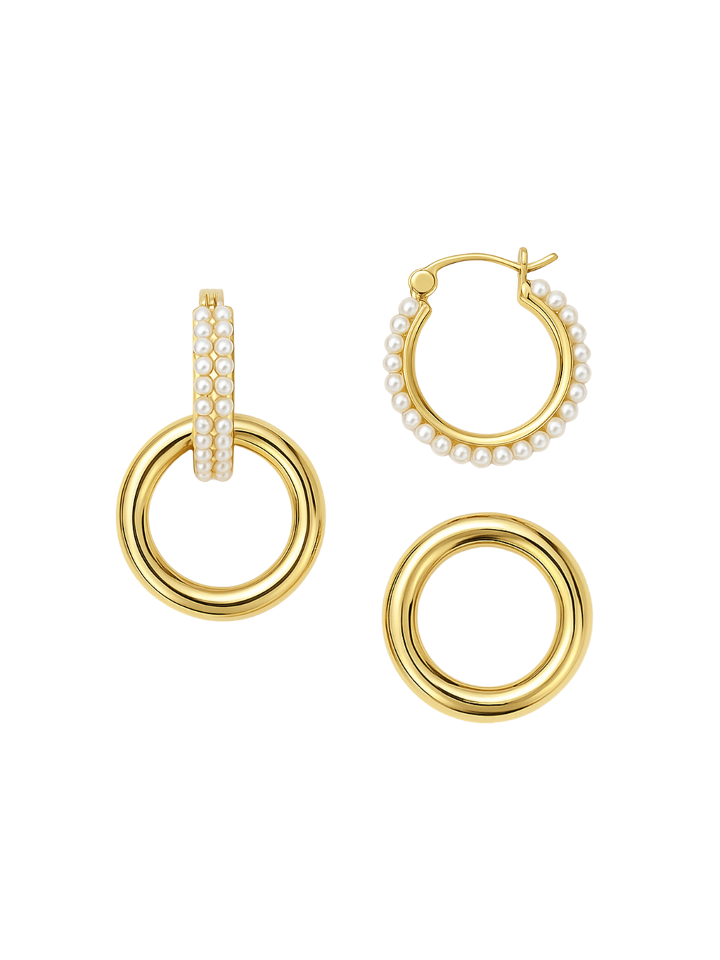 Holland Pearl Hoops